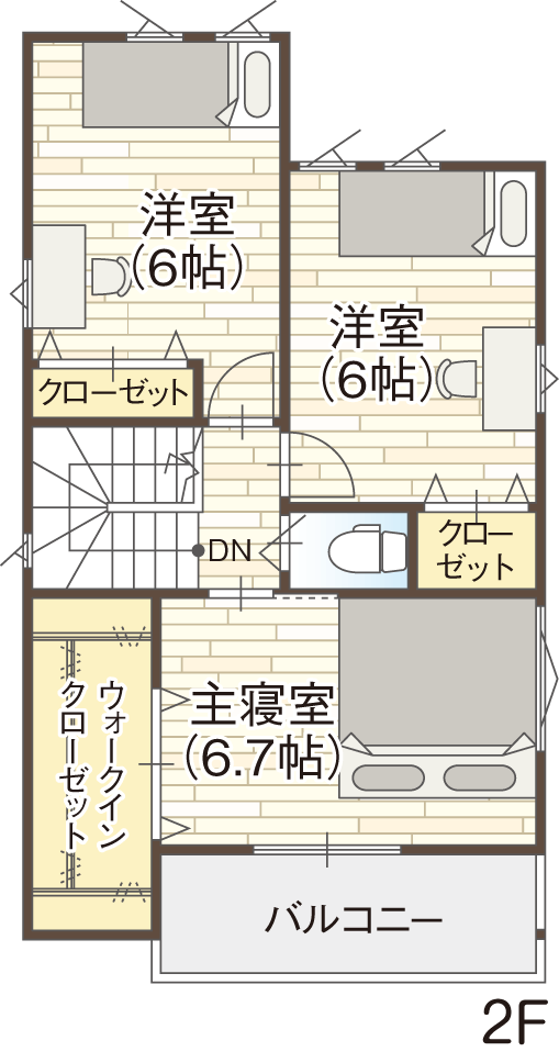 藤井寺市道明寺6丁目の10号地参考プラン2F