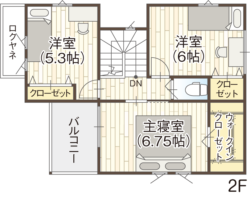 藤井寺市道明寺6丁目の12号地参考プラン2F