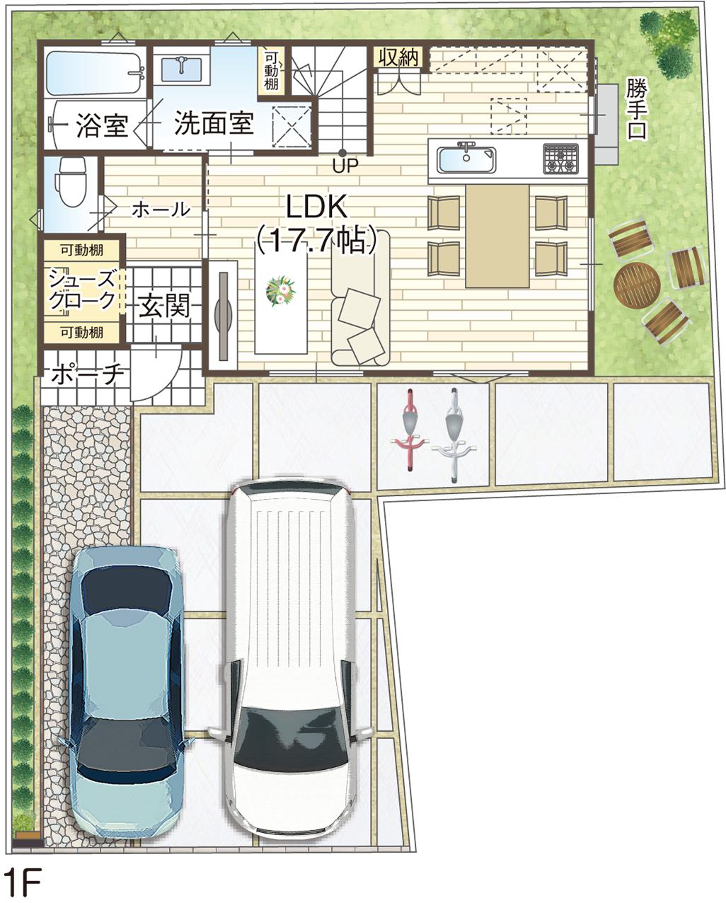 藤井寺市道明寺6丁目の6号地参考プラン1F