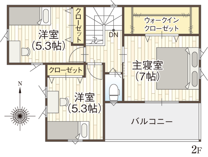 藤井寺市沢田の9号地参考プラン2F